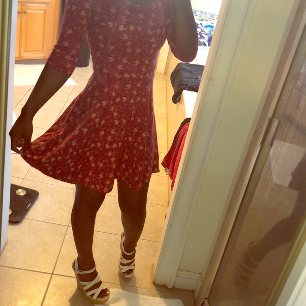 red floral dress 🌹